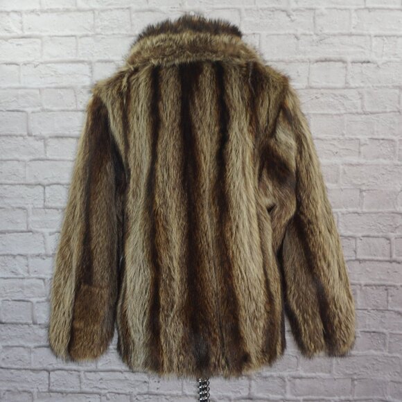 Vintage Raccoon Fur Zip Coat - Picture 2 of 7